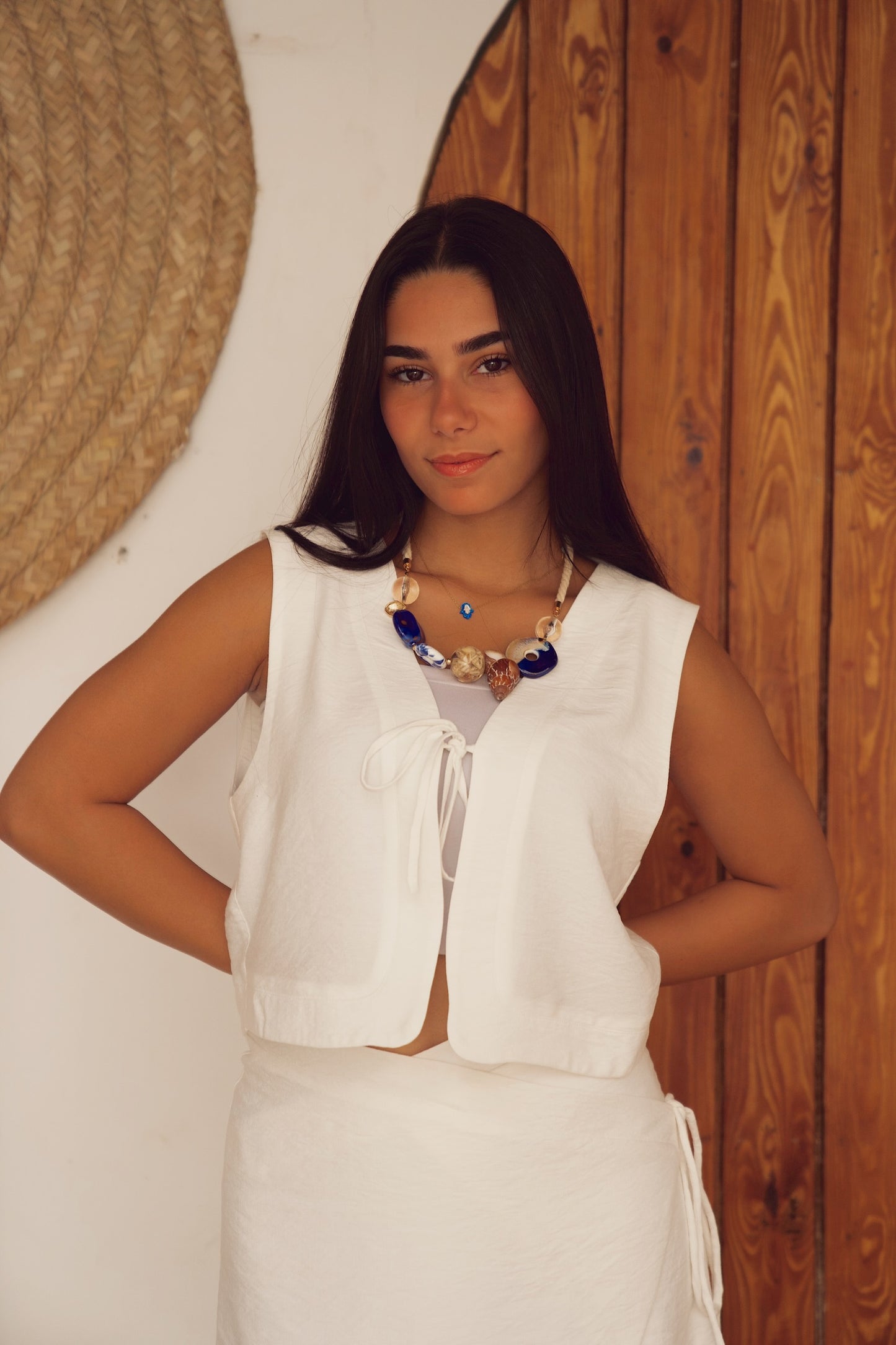 Mykonos Top in White