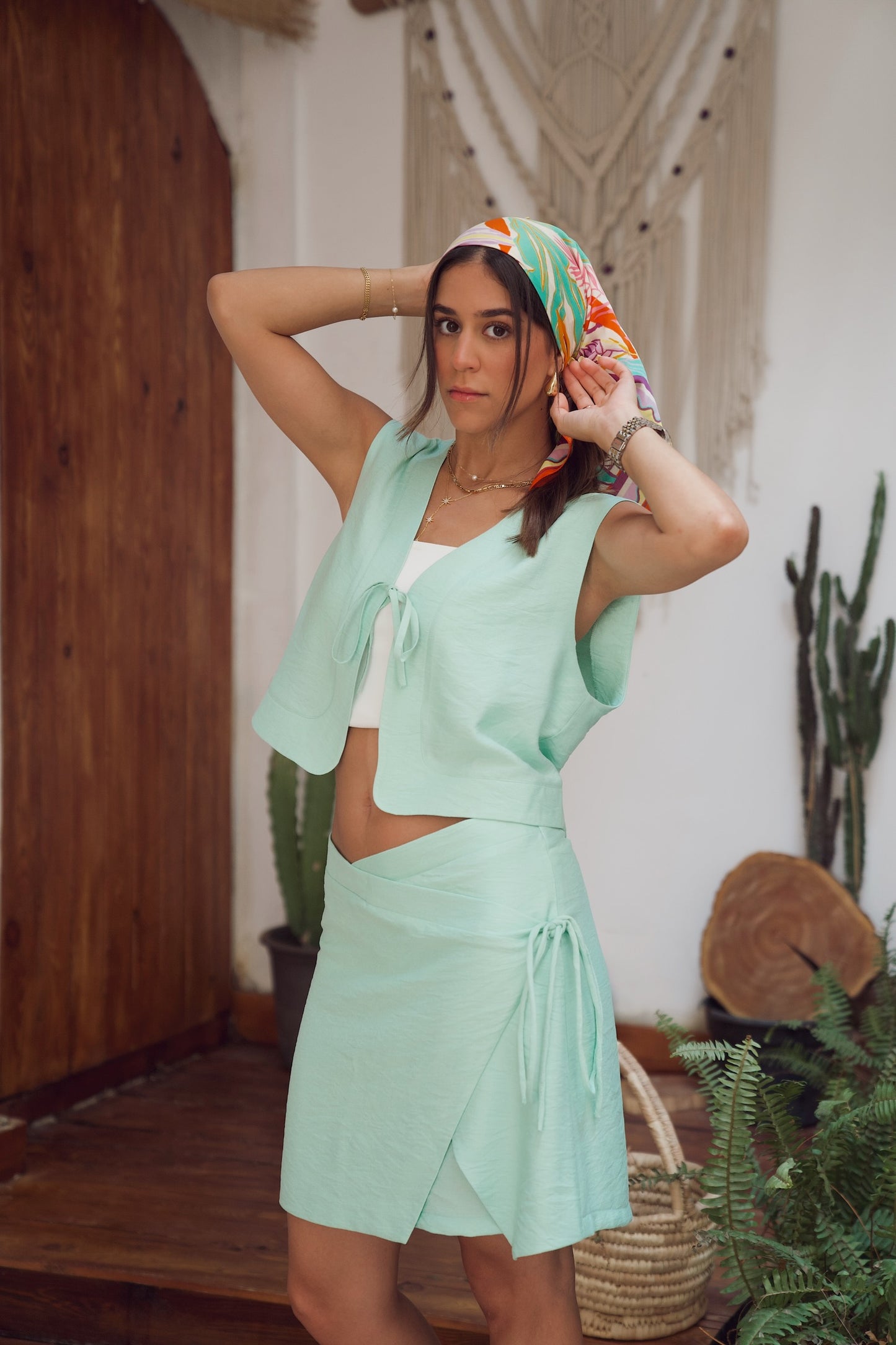 Mykonos Top in Mint