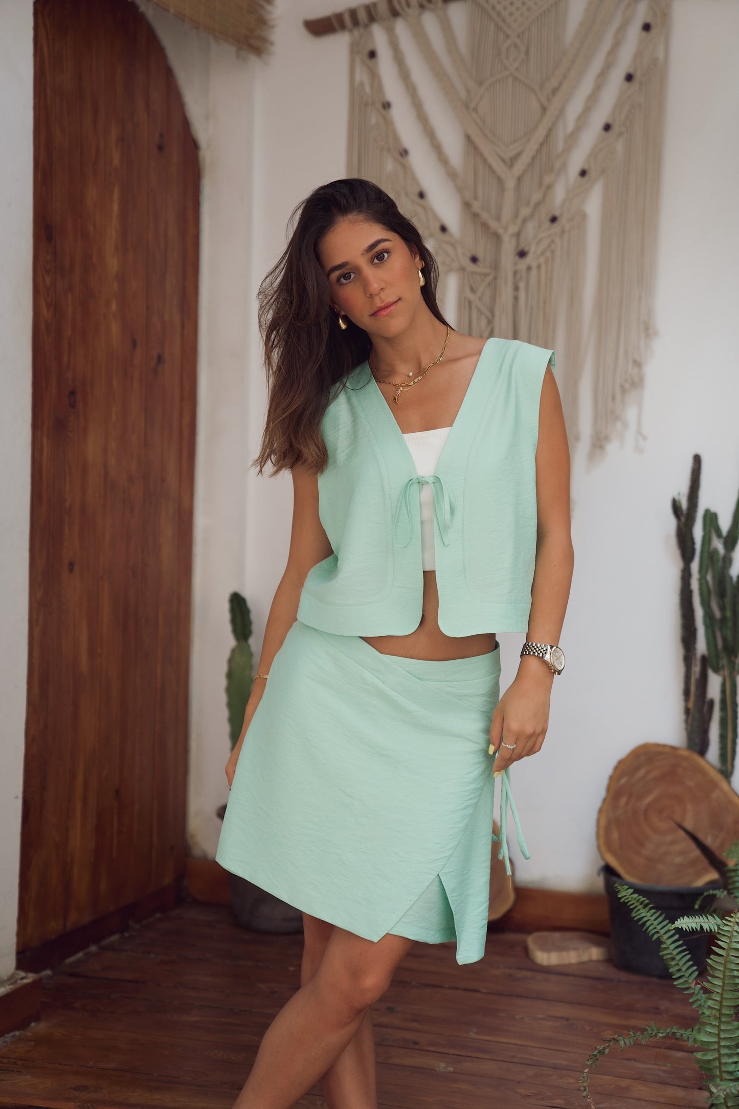 Mykonos Skirt in Mint