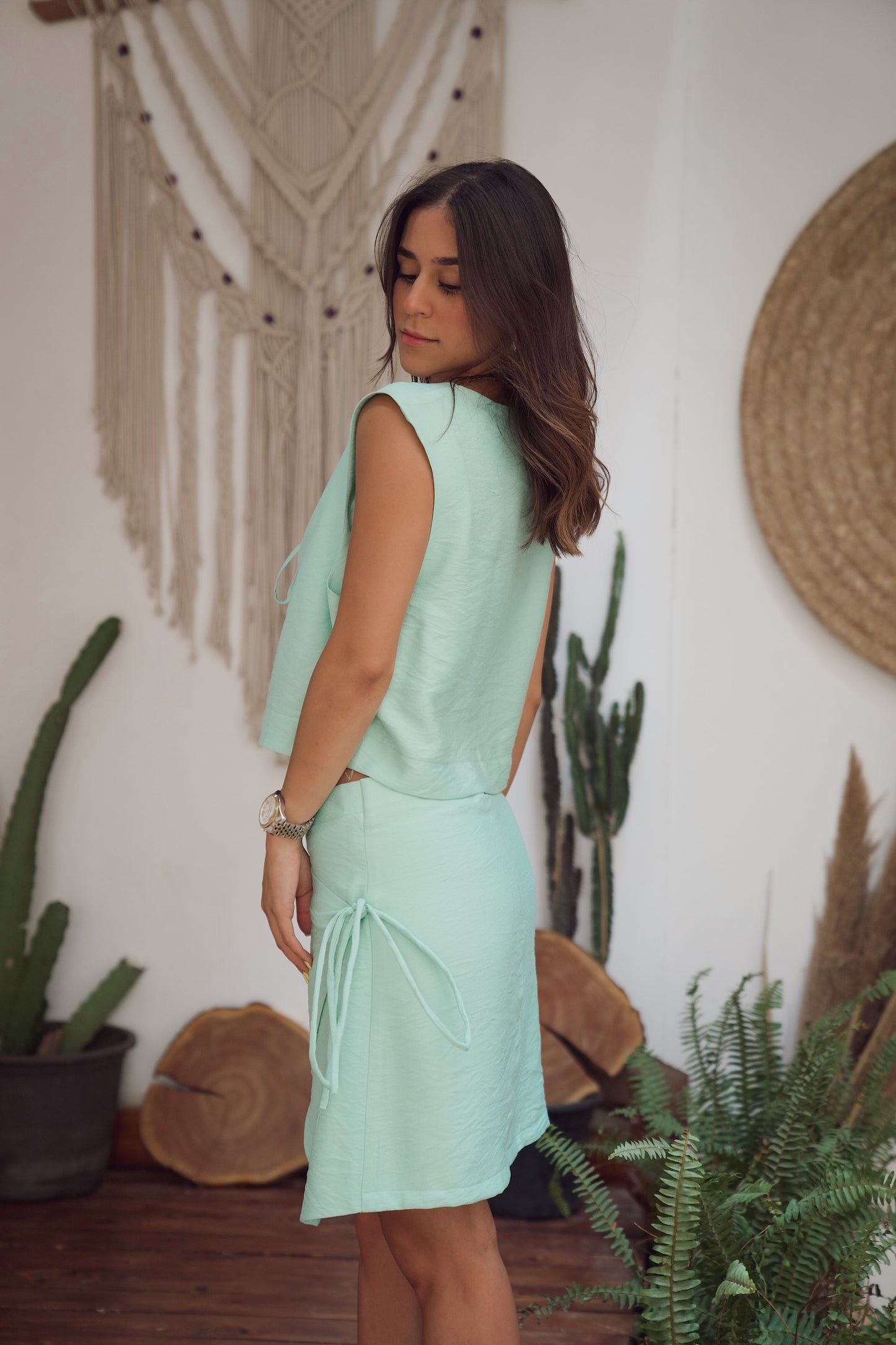 Mykonos Skirt in Mint