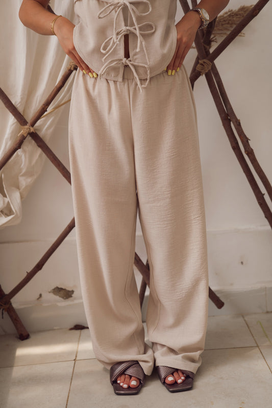 Marbella Pants in Beige